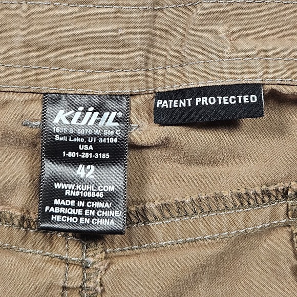 Kuhl Shorts Mens 42 Brown Zip Pockets Lightweight Outdoor Hiking Camping Utility - Picture 3 of 12
